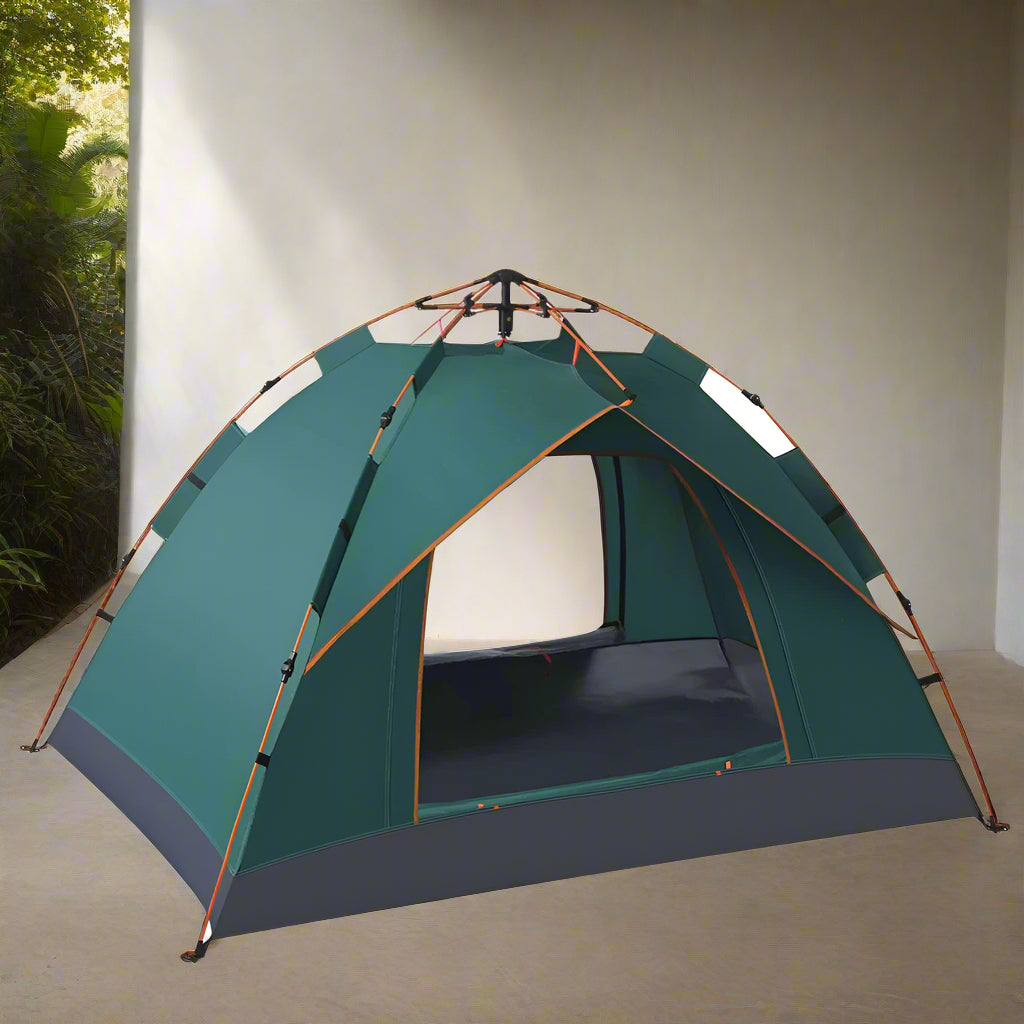 Inttox-⛺🏕️ Grande Tente de Camping Familiale de Luxe – Étanche & Automatique pour 4 Personnes 🌧️