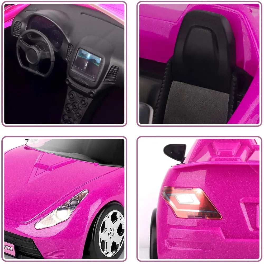 Inttox-Voiture Convertible Magenta Pailletée ✨