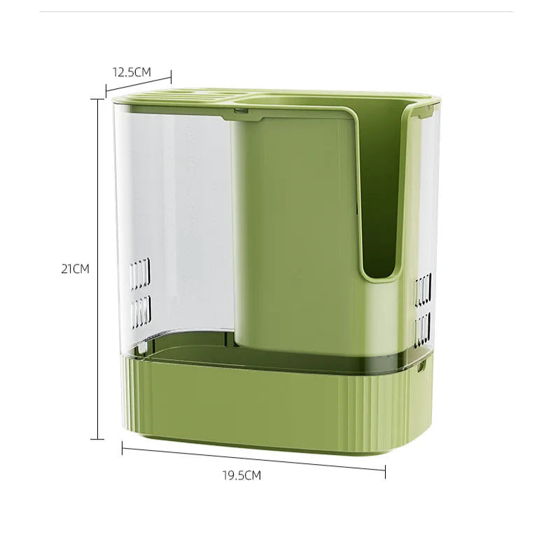 Inttox-🔪 Porte-Couteau Rotatif Multifonctionnel Cuisine 🍴🧊