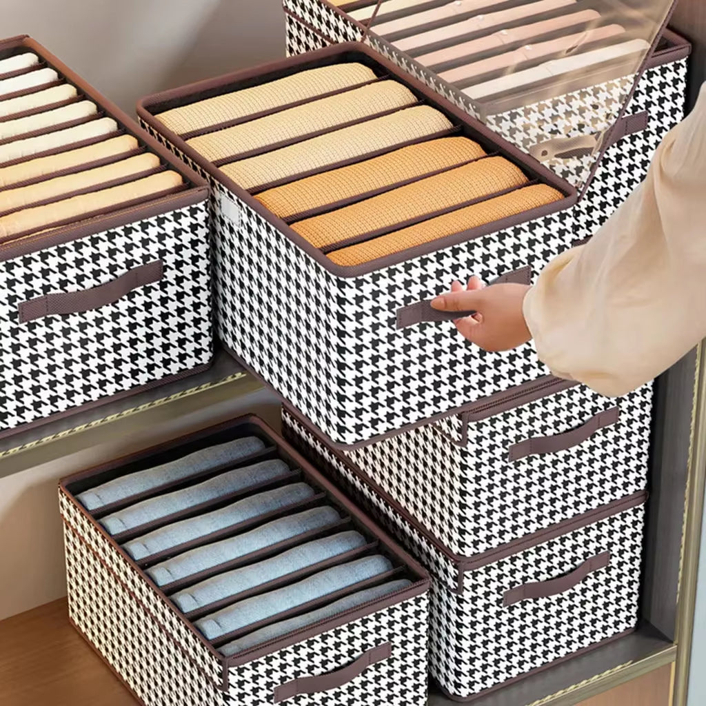 Inttox-Armoire de Rangement Domestique avec Planche en PP et Boîtes de Rangement pour Chandails et T-Shirts