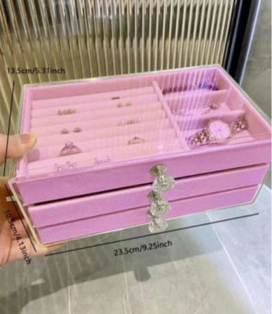 Inttox-Organisateur de Bijoux en Acrylique pour Boucles d'Oreilles, Colliers et Accessoires