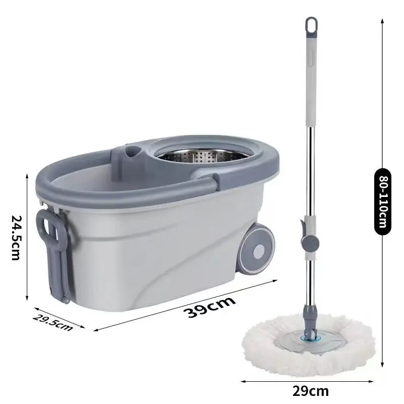 Inttox-Balai à Franges en Microfibres avec Logo Personnalisé - Serpillière Magic Easy Tornado 360°