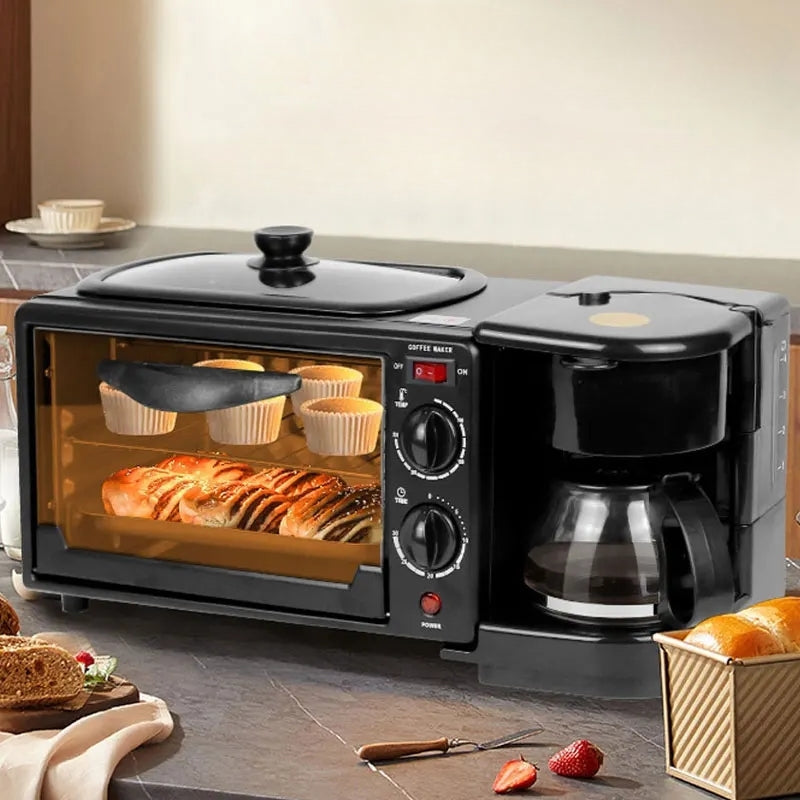 Inttox-🍞☕ KENWOOD Machine à Petit-Déjeuner Multifonction 3 en 1 🍳