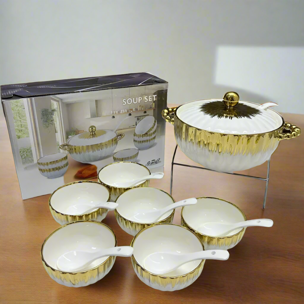 Inttox-🍵 Ensemble de Service à Soupe de Luxe ✨
