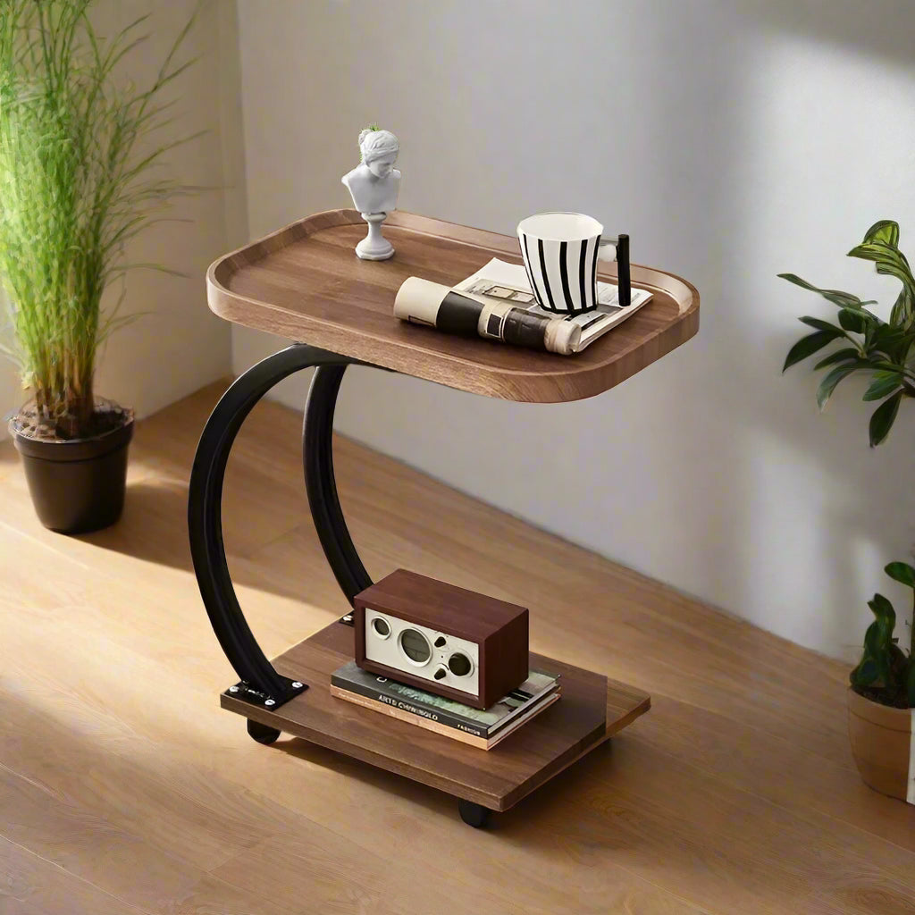Inttox-🪑✨ Petite Table d'Angle Mobile de Luxe – Élégance Fonctionnelle 🛋️📦