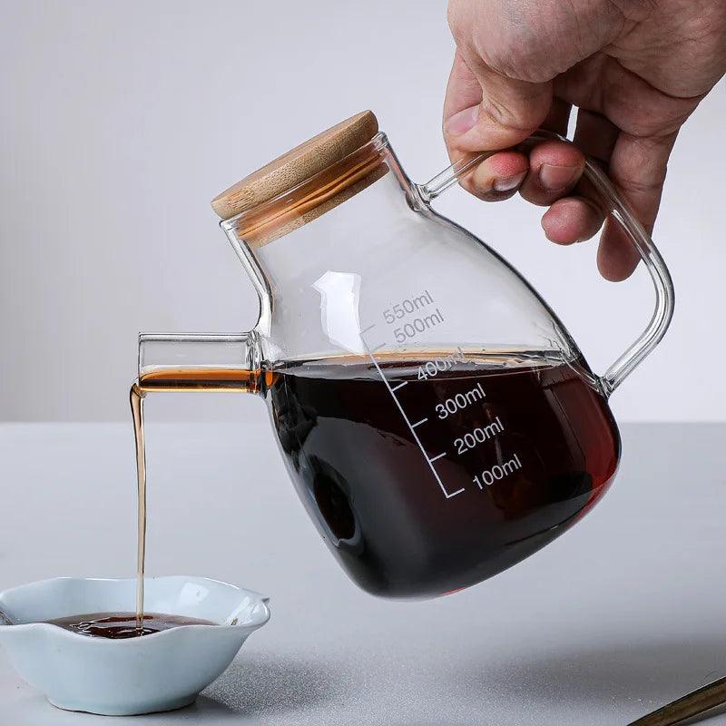 Ensemble de Bouteilles d'Assaisonnement en Verre