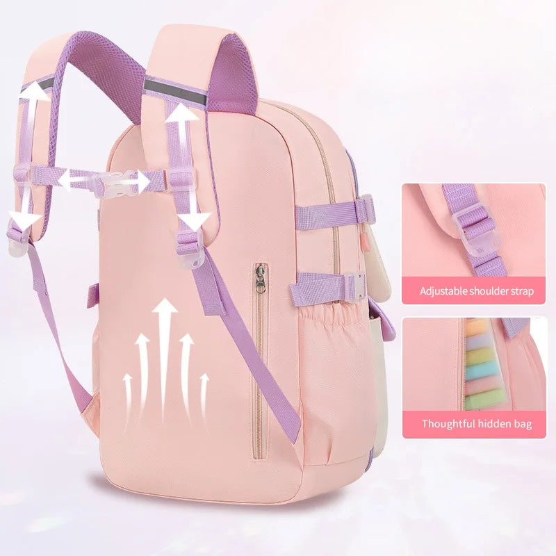 Inttox-🎒 Sac à Dos Scolaire Primaire Fille – Best-seller Léger & Tendance