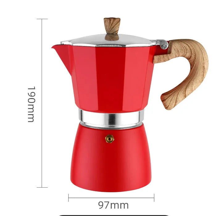 Inttox-Cafetière Moka Classique, Facile à Utiliser et Nettoyer, 6 Tasses