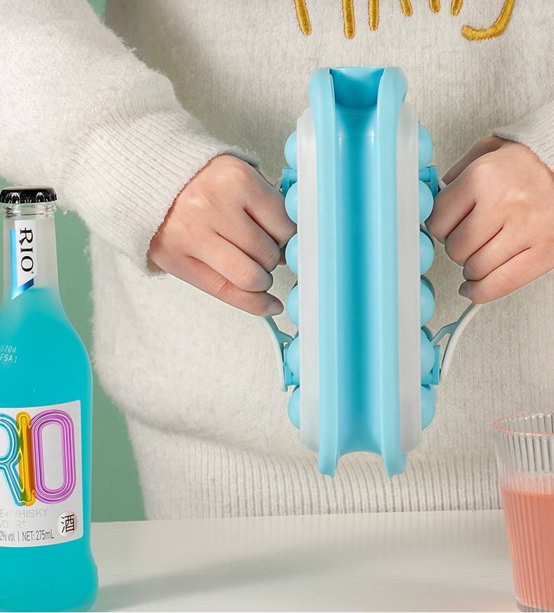 Inttox-🧊 Moule à Glaçons Compact avec Poignée – 2 Piece ❄️🧃