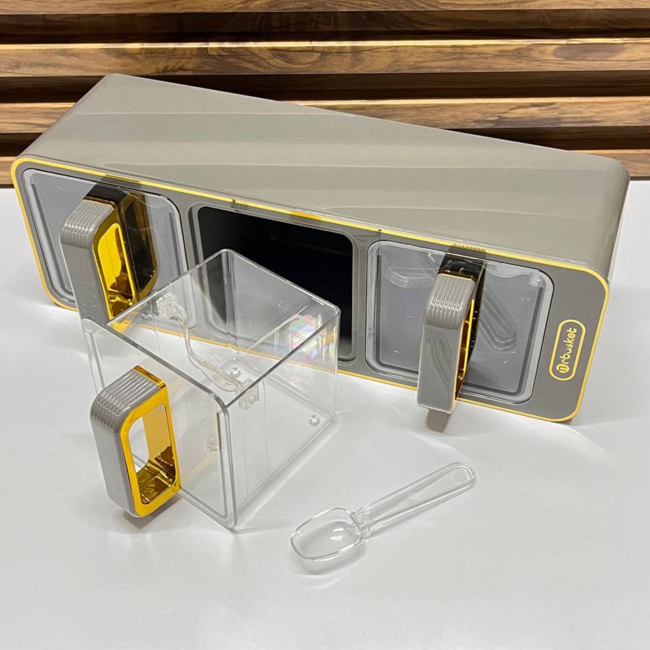 Inttox-Coffret d’Assaisonnement Mural avec Cuillères – Organisateur de Cuisine Moderne 🧺🍽️