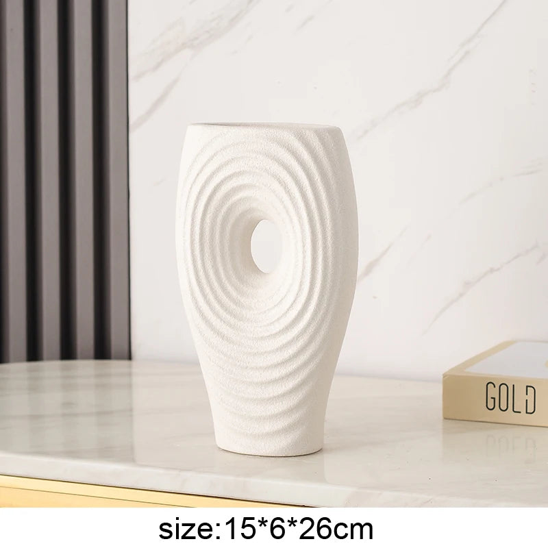 Inttox-🔷 Vase Origami en Céramique - Design Minimaliste & Moderne