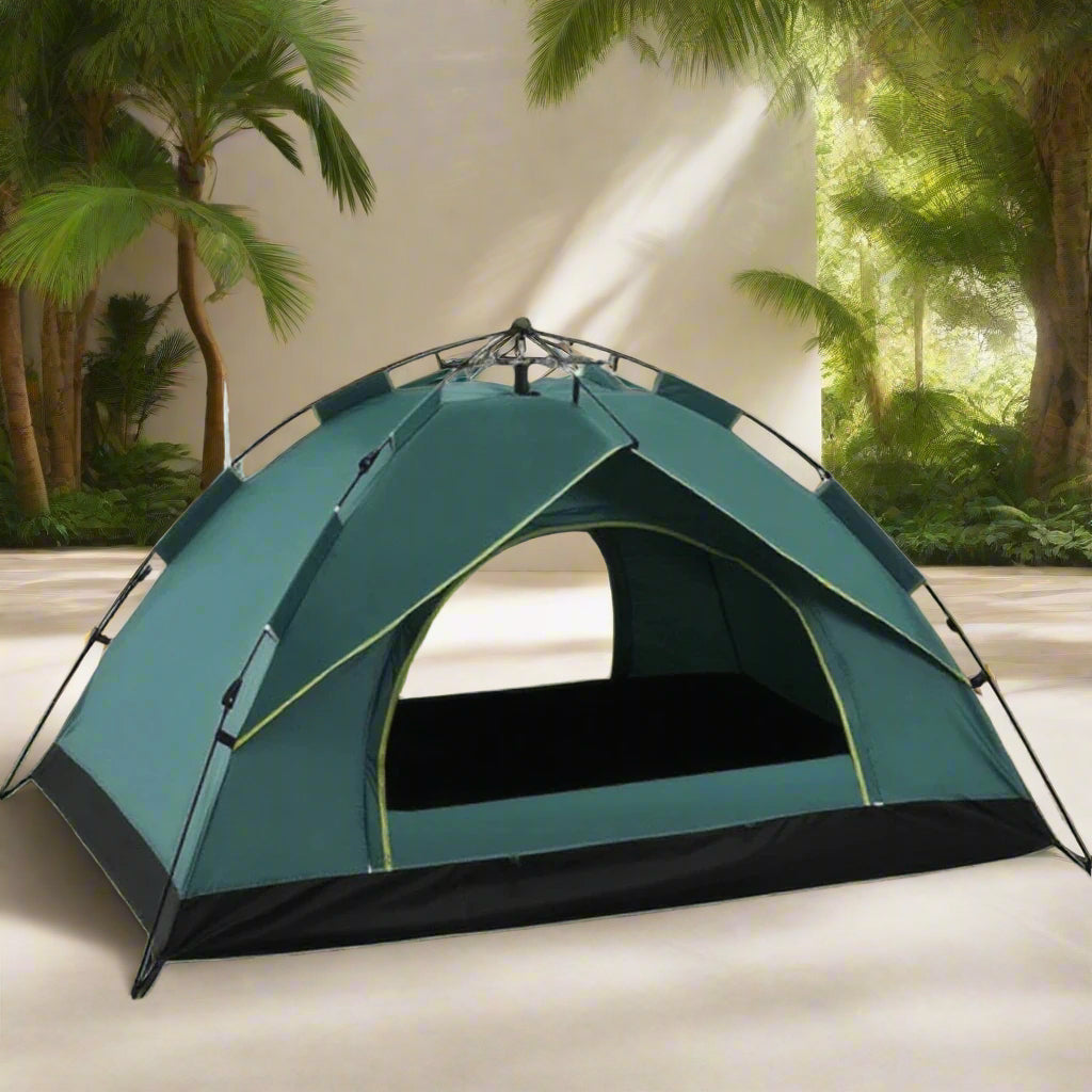 Inttox-⛺🏕️ Grande Tente de Camping Familiale de Luxe – Étanche & Automatique pour 4 Personnes 🌧️