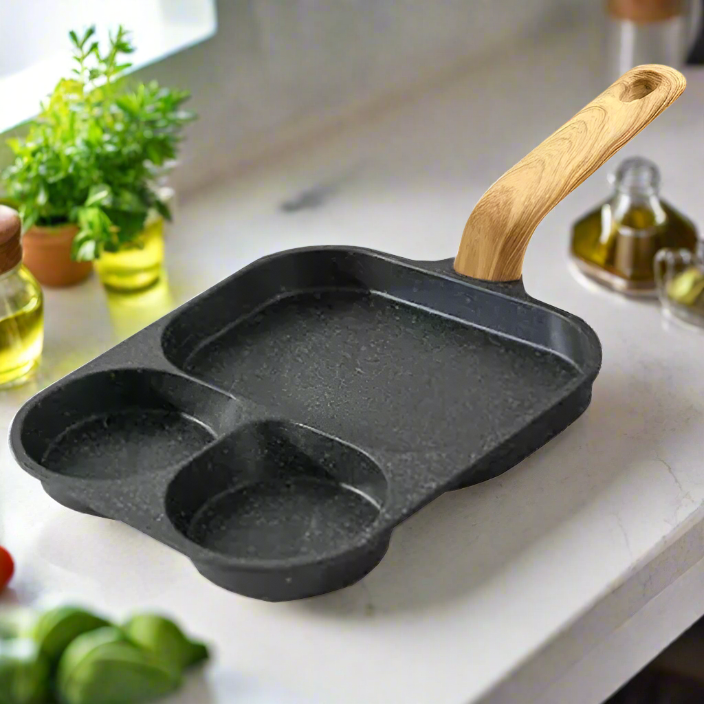 Inttox-Poêle à Frire Multifonction Antiadhésive 3-en-1 🥚🍔🥩