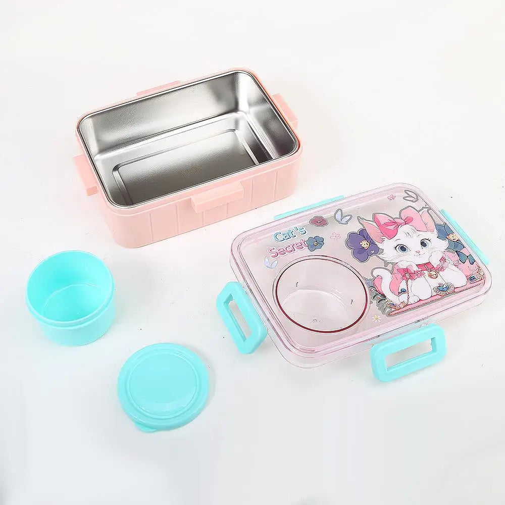Inttox-🍱💖 Boîte à lunch mignonne en acier inoxydable