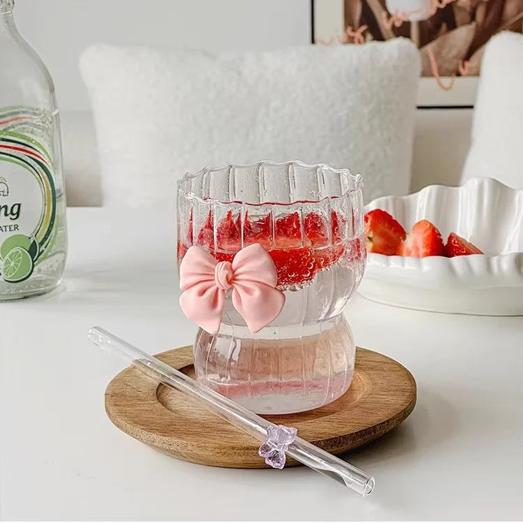 Inttox-🎀☕ Tasse à Café Personnalisable avec Arc Rose 6 piece