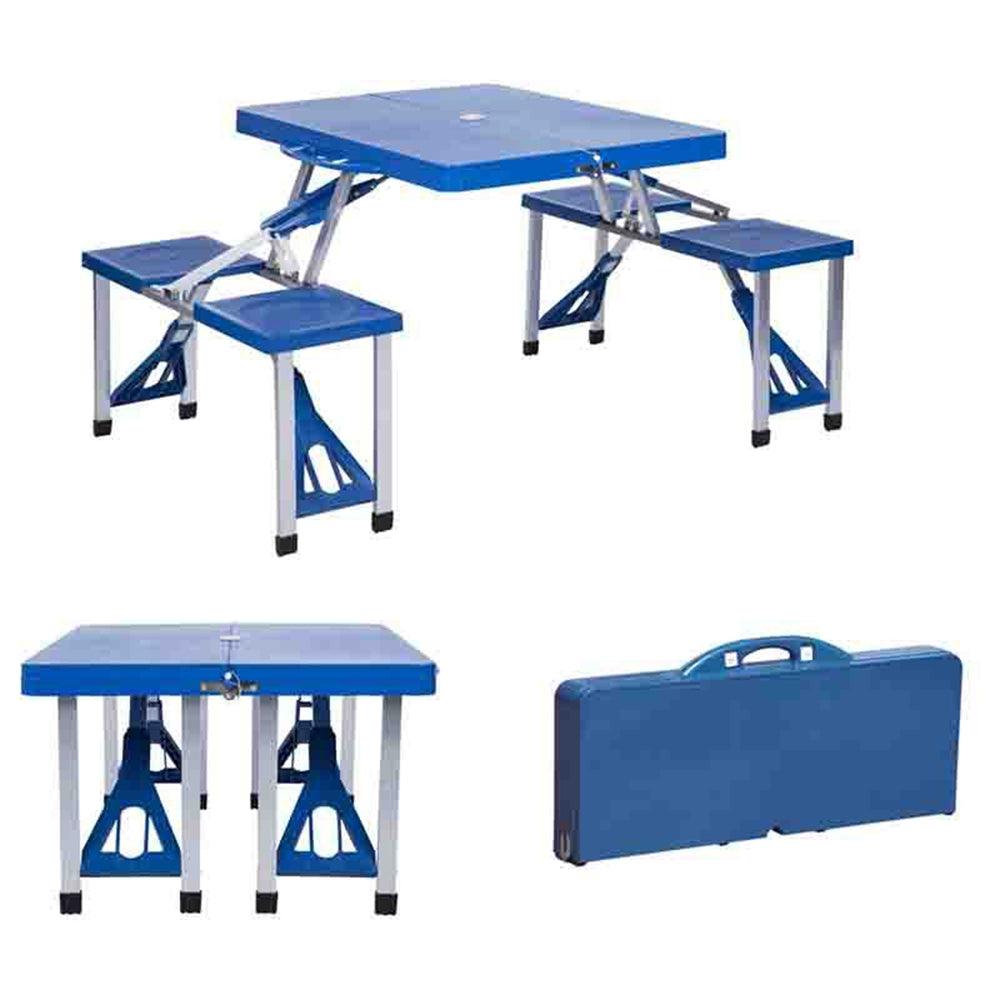 Inttox-Table Pliante Portable pour Camping Sauvage - pour 4 Personnes