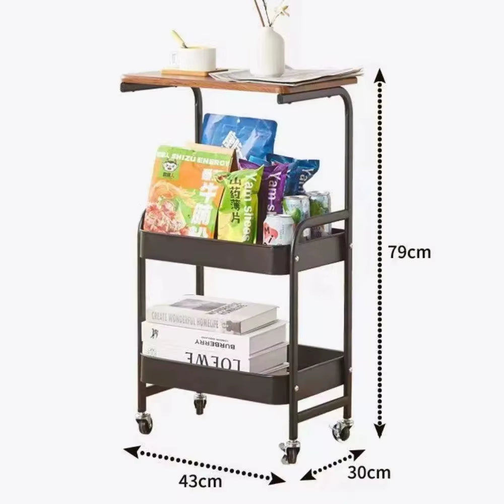 Inttox-🛒✨ Chariot de Rangement Ultra Fin & Moderne – Étanche & Antirouille 🧼🧺