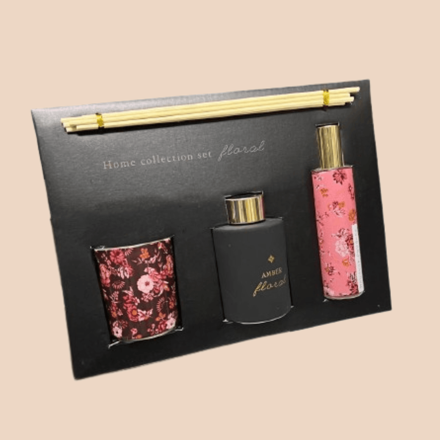 Inttox-Collection Cadeau Floral - Set de Parfums et Bougies Édition Élégante