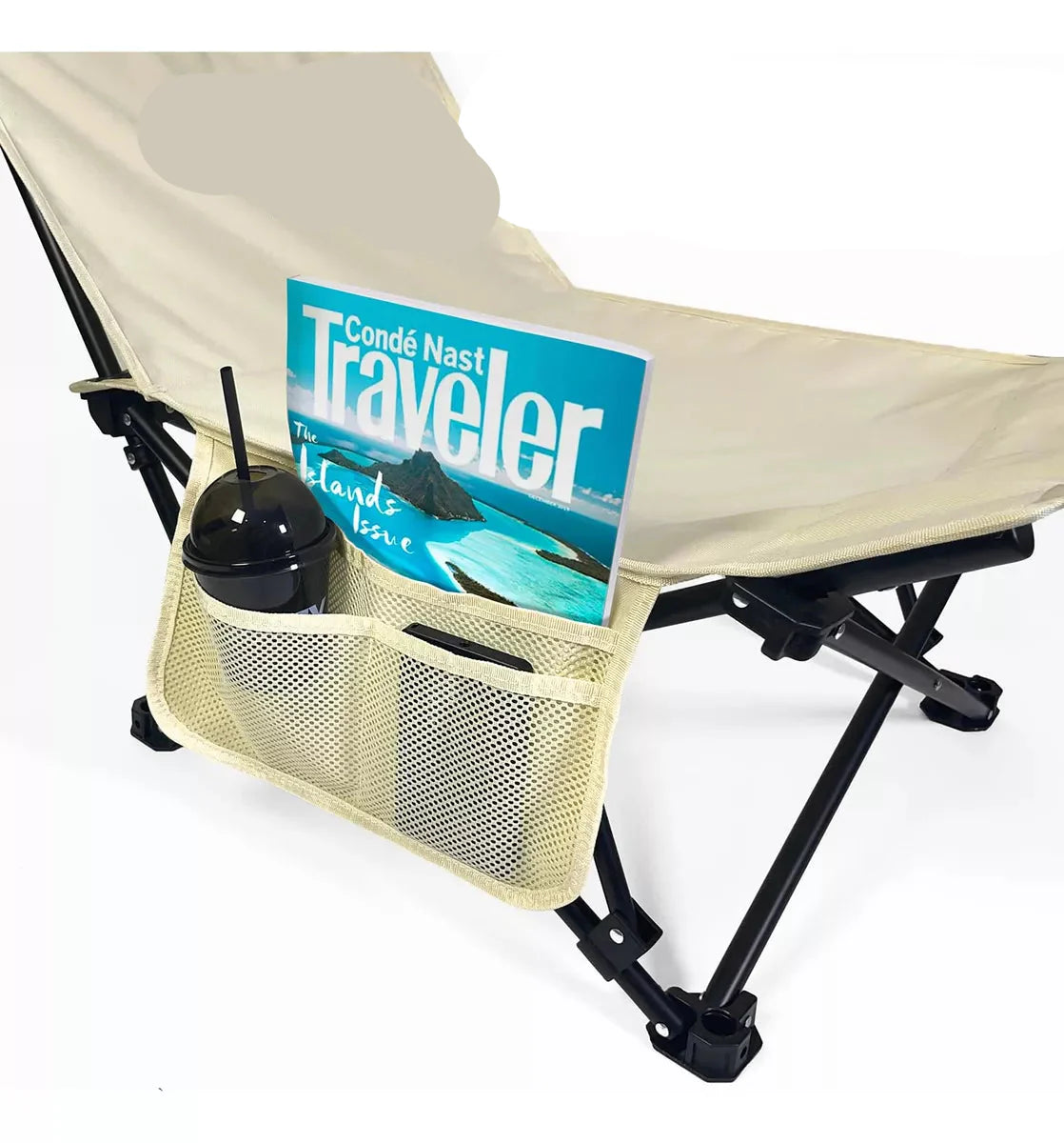 Inttox-🪑 Chaise de Camping Pliable & Confort Premium – Légère et Facile à Transporter