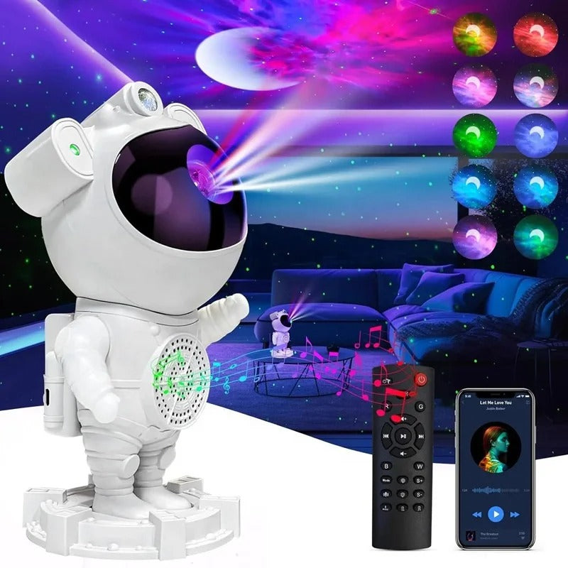 Inttox- 🌌 Projecteur Galaxy avec Haut-Parleur Bluetooth