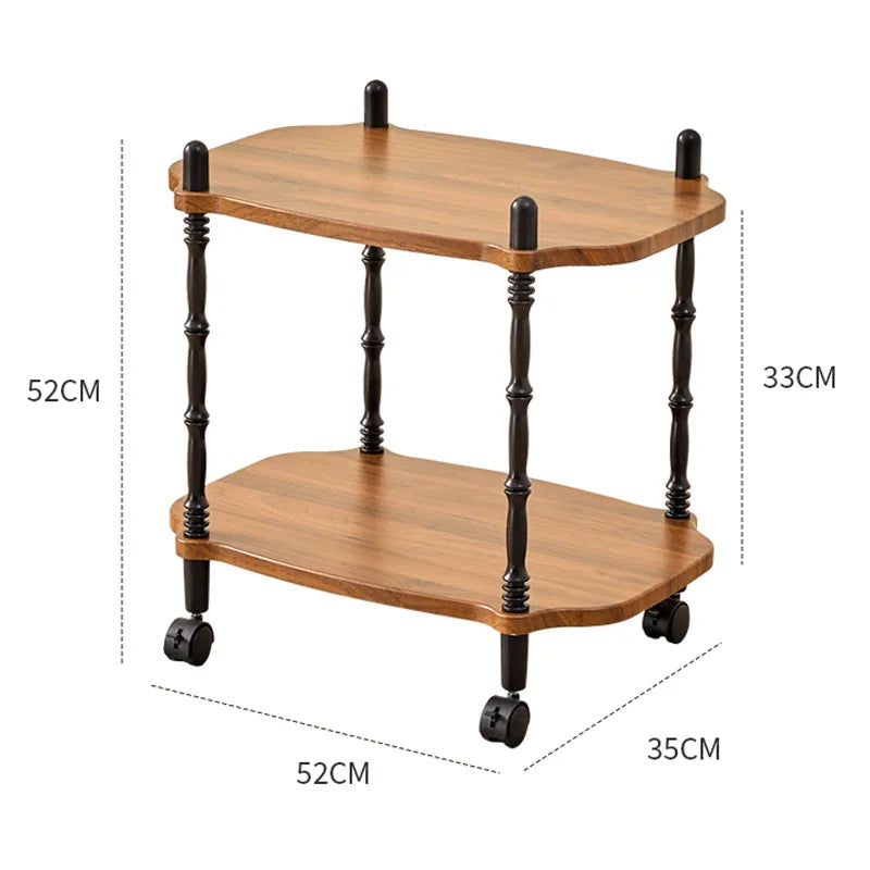 Inttox-🪵🍴 Étagère de Cuisine à 2 Niveaux – Bois & Fer ✨