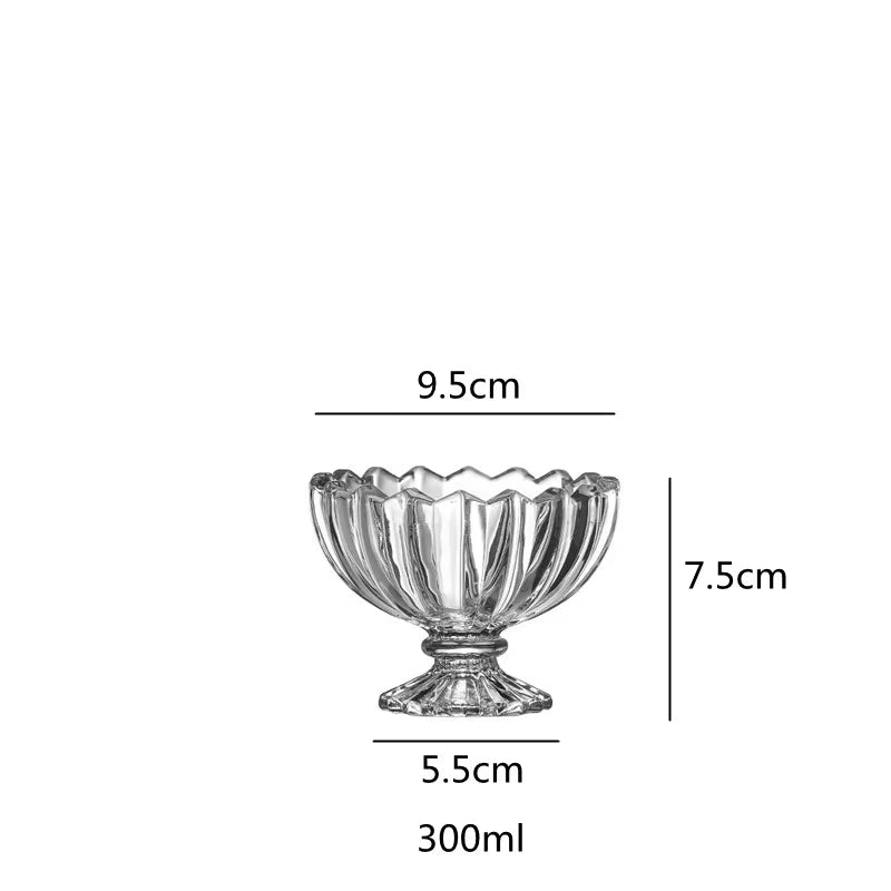 Inttox-Verre de Norme pour Crème Glacée et Dessert 6 piece