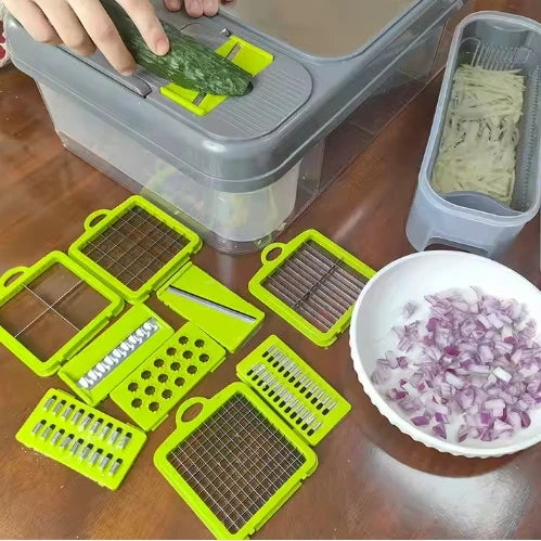 Inttox-🔪 Coupe-légumes Multifonction – Rapide, Pratique & Sûr 🍅