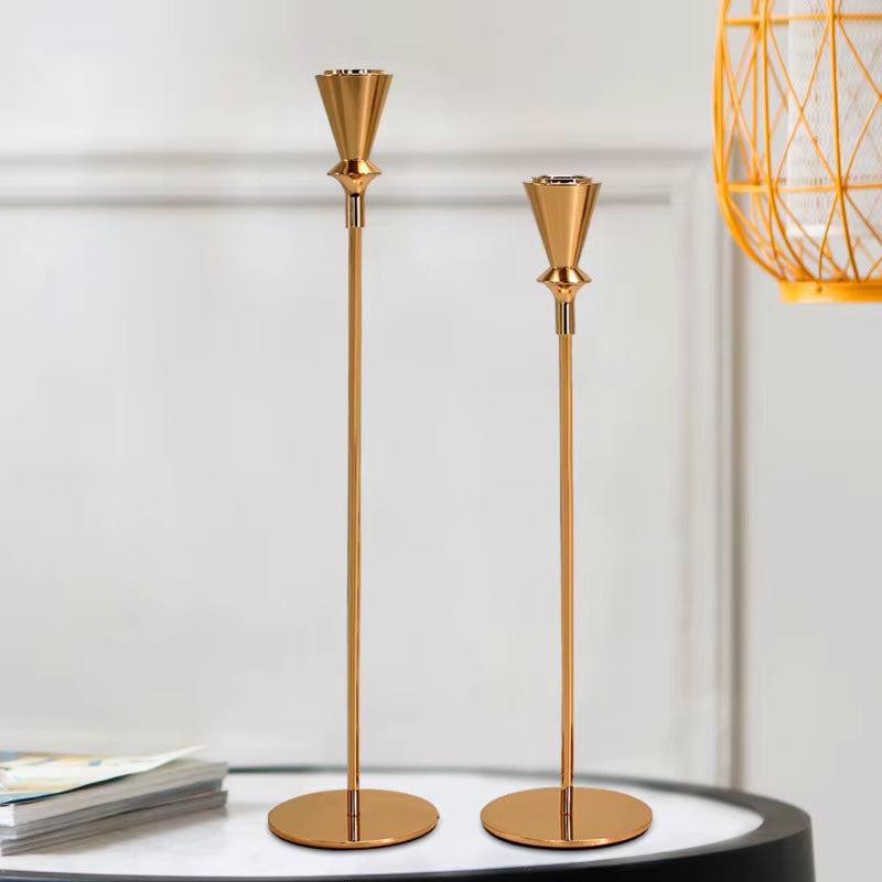 Inttox-🕯️ Ensemble de 3 Bougeoirs Mat Simples