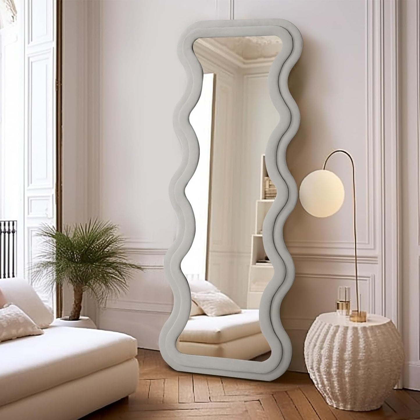 Inttox-🌊 Miroir Vague Luxe – Élégance Moderne & Déco Haut de Gamme ✨