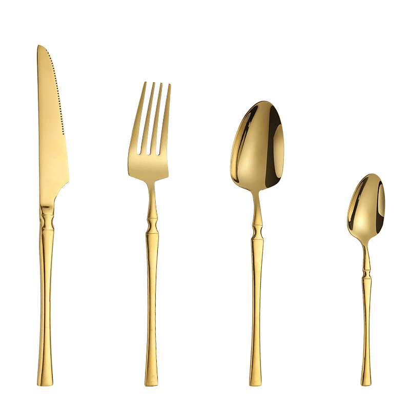 Inttox-Couverts en Acier Inoxydable Design Tour de Canton, 24 Pièces