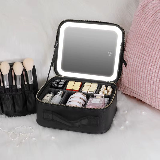 Inttox-Trousse à Cosmétiques LED Intelligente avec Miroir 💄