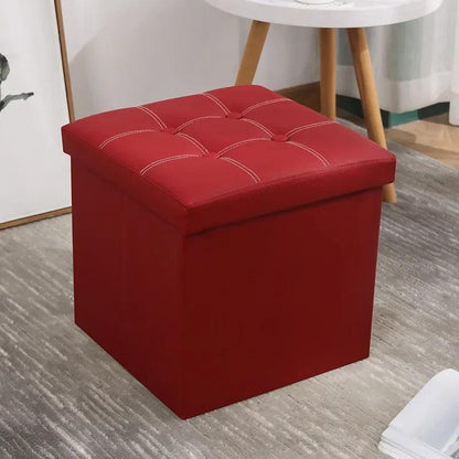 Inttox-Tabouret de rangement moderne pour salon - Banc d'essayage multifonctionnel et support de jambe