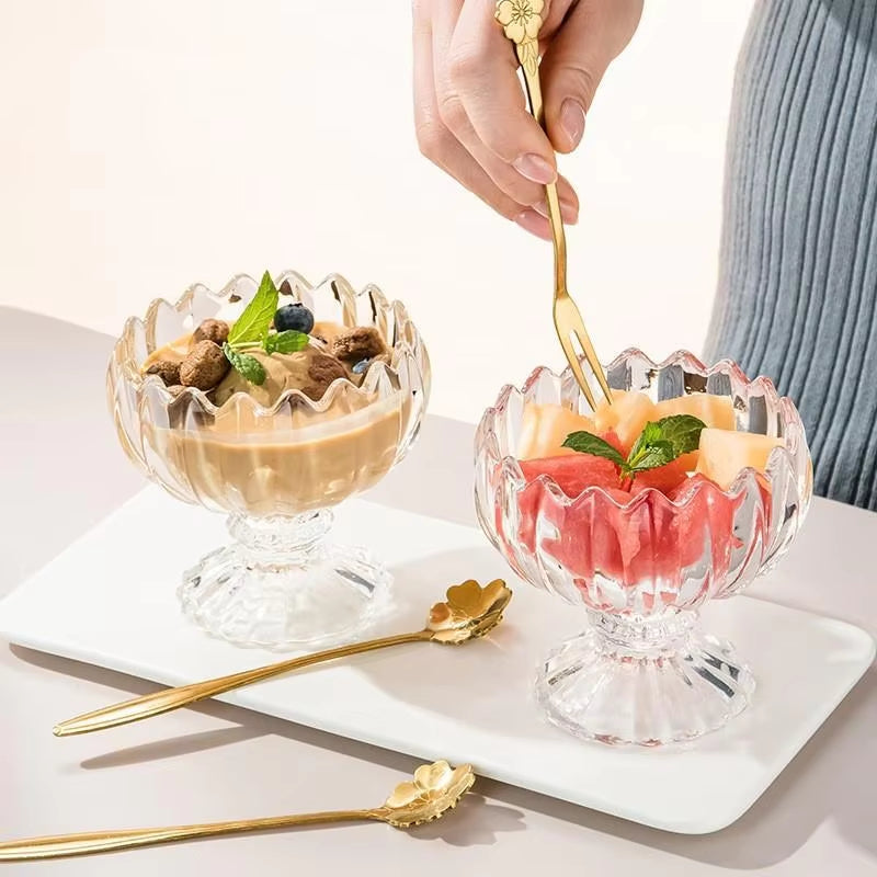 Inttox-Verre de Norme pour Crème Glacée et Dessert 6 piece
