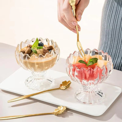 Inttox-Verre de Norme pour Crème Glacée et Dessert 6 piece