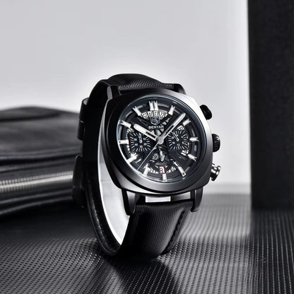 ⌚ BENYAR – Montre à Quartz Étanche pour Homme 💧 | Chronographe Décontracté 🕒 | Cadran Lumineux 🌙 | Mode & Sport 👔 | 50M | 43mm