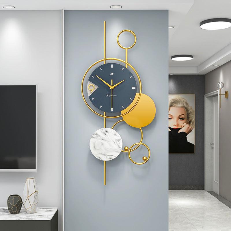 Inttox-Horloge Murale Moderne en Métal - Inttox