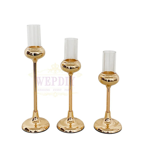 Inttox-Bougeoir Européen Pièce Maîtresse pour Décoration de Mariage 3 pcs - Inttox