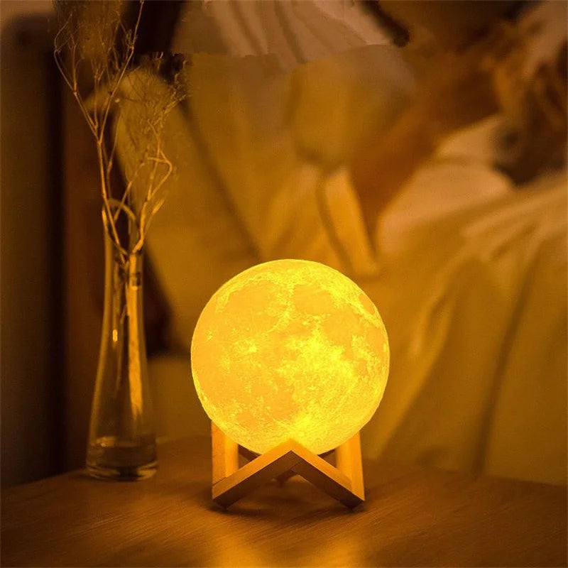Inttox-Lune Magique - Lampe LED 3D
