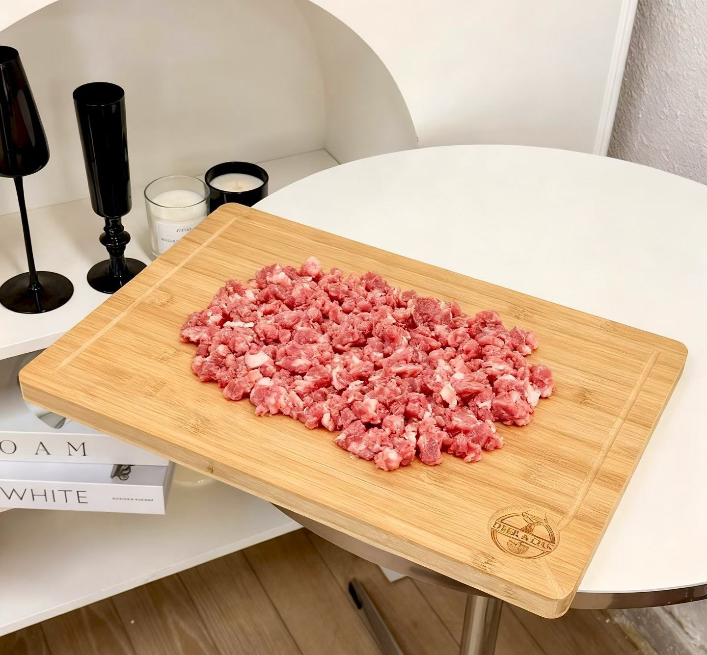 Planche à Découper en Bambou Naturel avec Rigole DEER & OAK