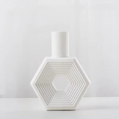 Inttox-Vase à Fleurs en Céramique  – Design Original et Épuré