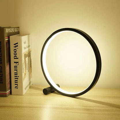 Inttox-Lampe de Table LED Circulaire à Intensité Réglable – Luminaire Décoratif d'Nik