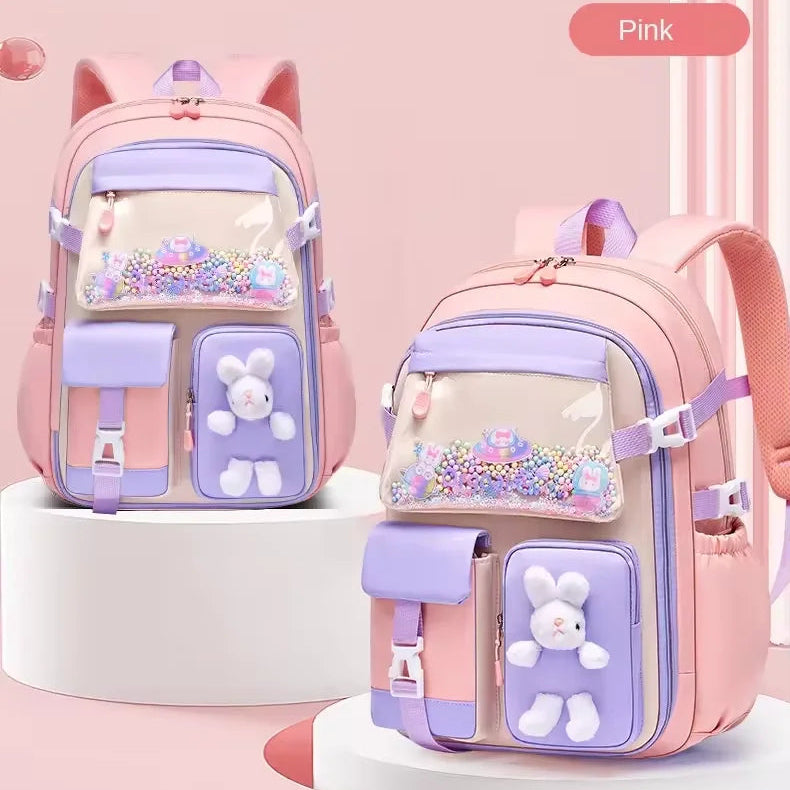Inttox-🎒 Sac à Dos Scolaire Primaire Fille – Best-seller Léger & Tendance