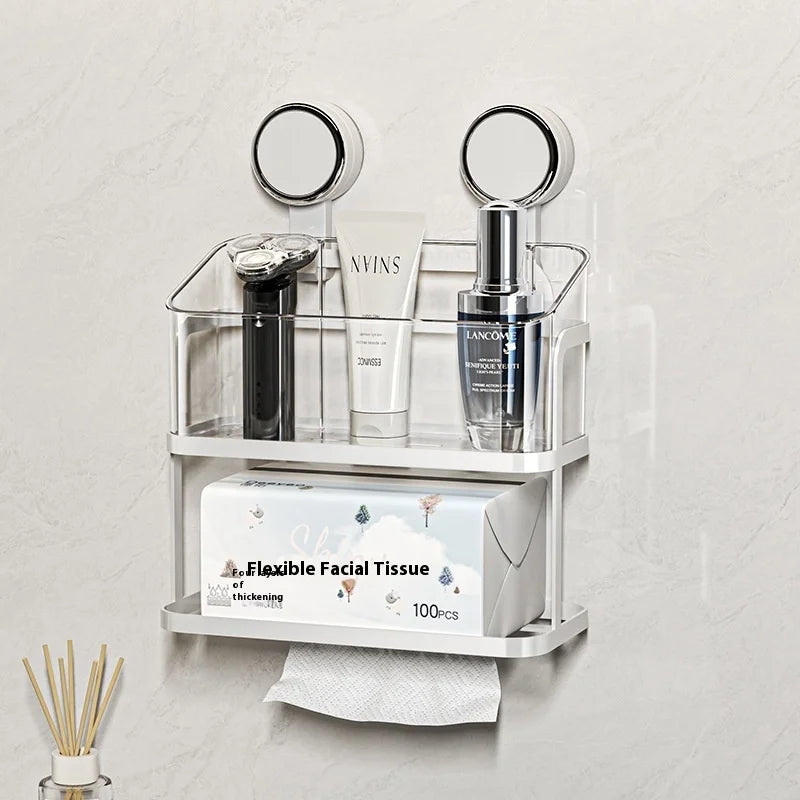 Inttox-Support Mural Sans Poinçon Multi-Usages 🛠️ | Porte-Papier & Rangement Fer Art 🧼✨