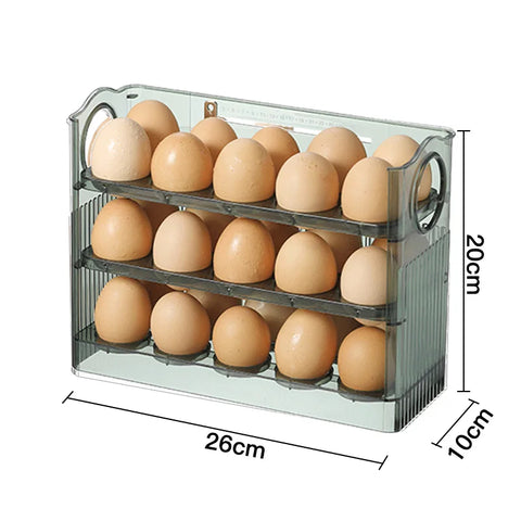 Inttox-Boîte de Rangement d'Œufs Rotative à 30 Grilles - Inttox