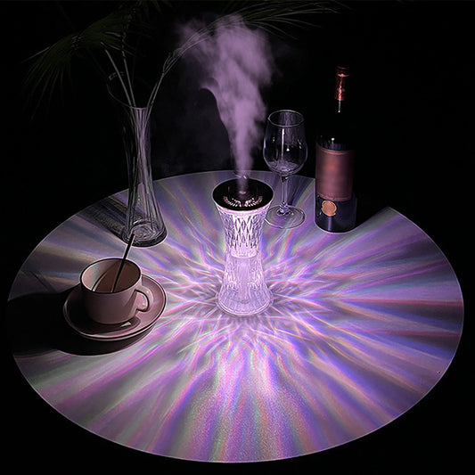 Inttox-Lumière Cristal & Humidificateur - Atmosphère Relaxante