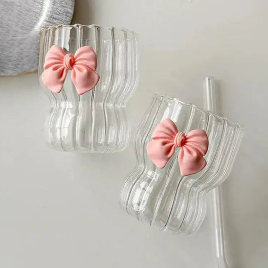 Inttox-🎀☕ Tasse à Café Personnalisable avec Arc Rose 6 piece