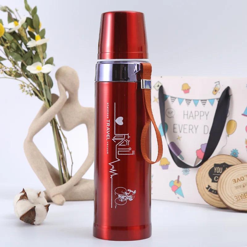 Inttox-Thermos Alimentaire Portable à Double Couche en Acier Inoxydable - Inttox