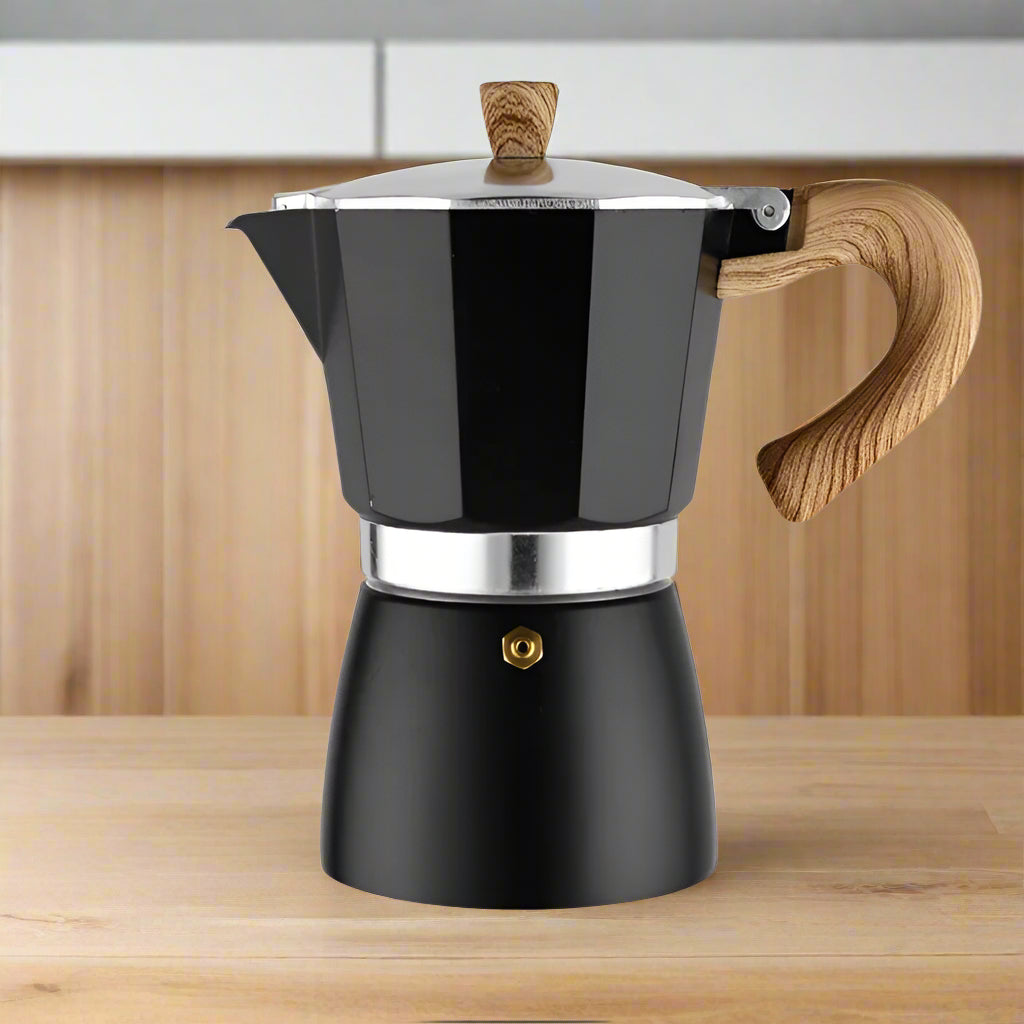 Inttox-Cafetière Moka Classique, Facile à Utiliser et Nettoyer, 6 Tasses