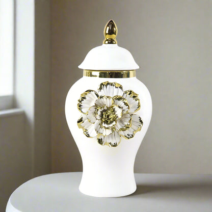 Inttox-🌹🏺 Vase Gingembre Européen de Luxe avec Rose  🌟