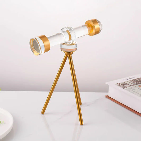 Inttox-Jumelles en Cristal – Ornement de Décoration Astronomique Élégant pour Salon, Chambre ou Bureau